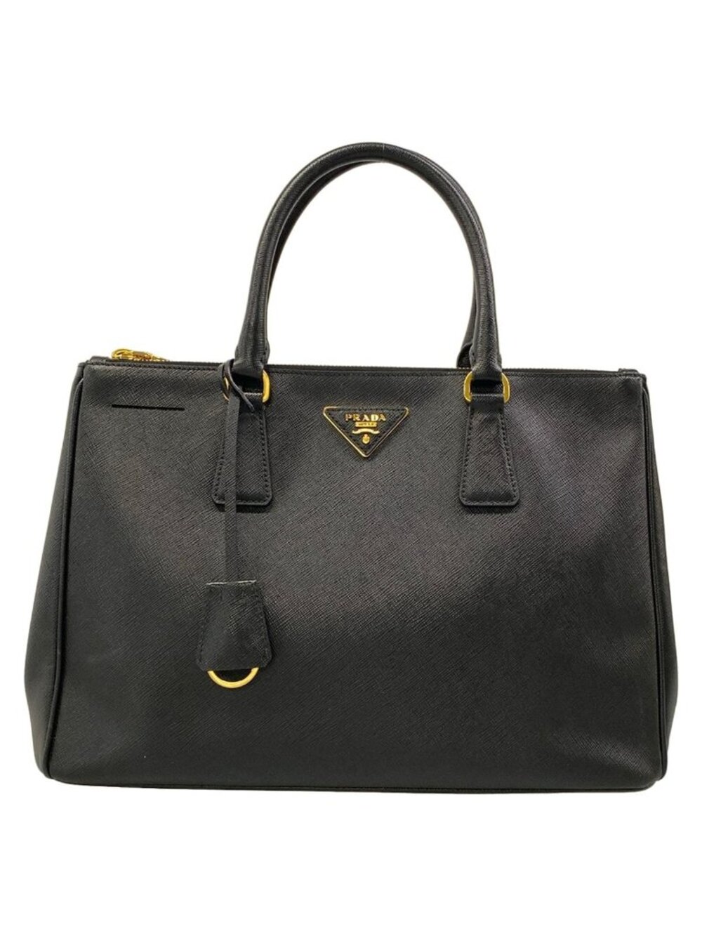 Prada Handbag Galleria Large Bag Black Leather